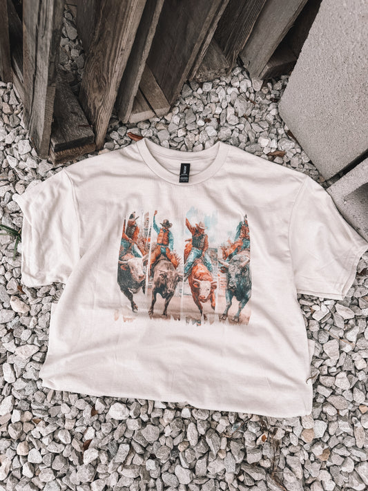 Four Time Bull Rider Tee