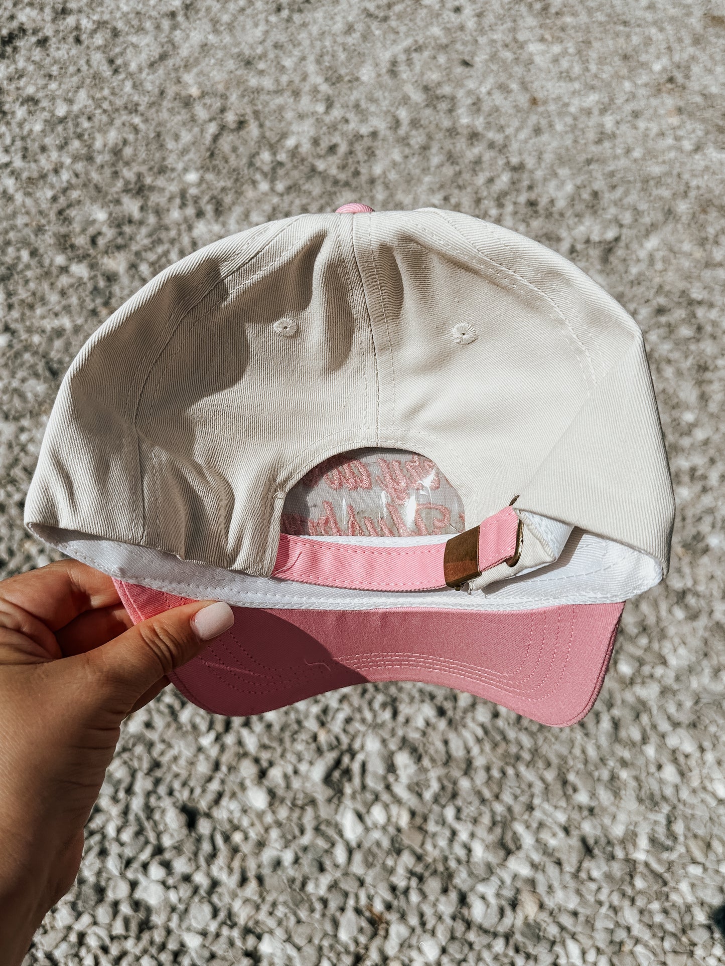 Sorry About My Husband Trucker Hat in Pink