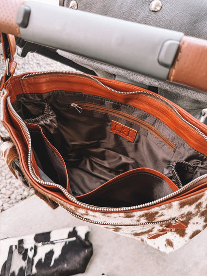 Cowhide Stroller Bag