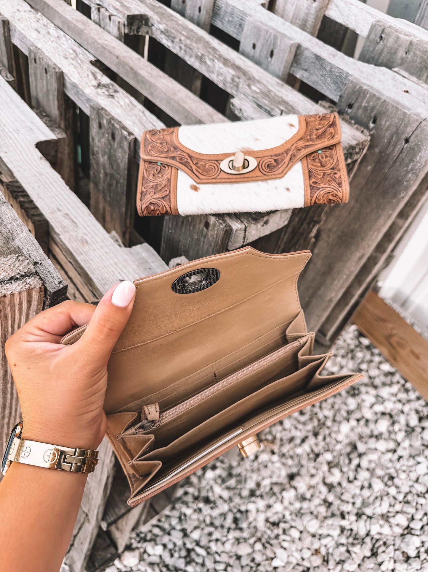 Fern Cowhide Wallet