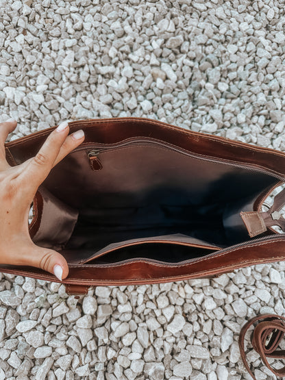State Of Mind Cowhide Crossbody Purse