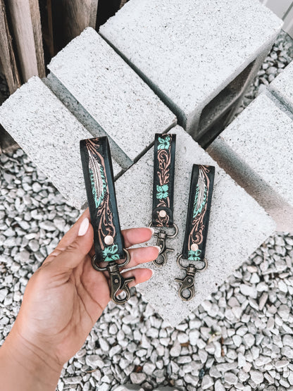 Canyon Feather Wristlet Keychain