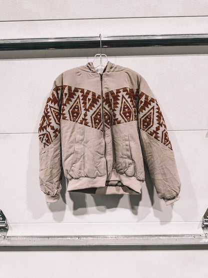Aztec Bomber Jacket size small