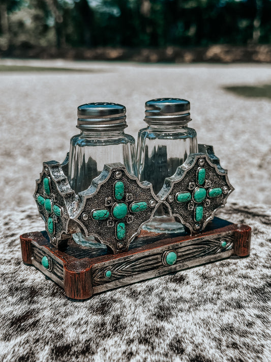 Turquoise Salt & Pepper Shaker Set