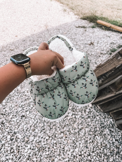 Green Duck Slippers