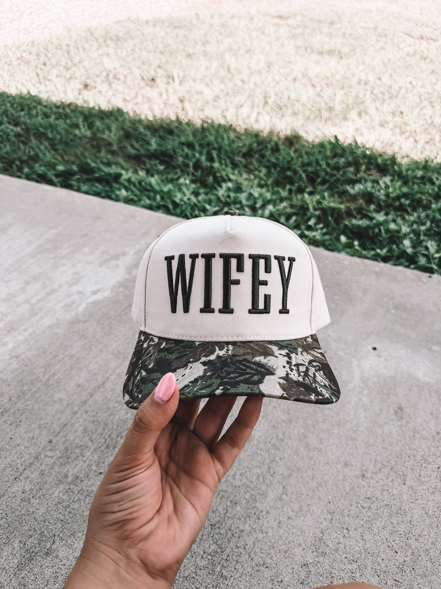 Wifey Trucker Hat - Camo