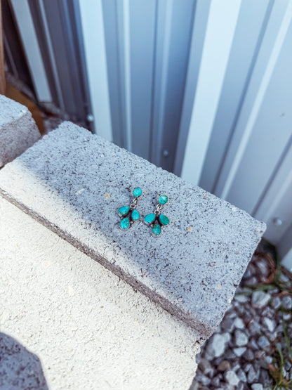 Bridle Drop Earrings in Turquoise