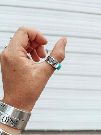 Blair Turquoise Stamped Ring