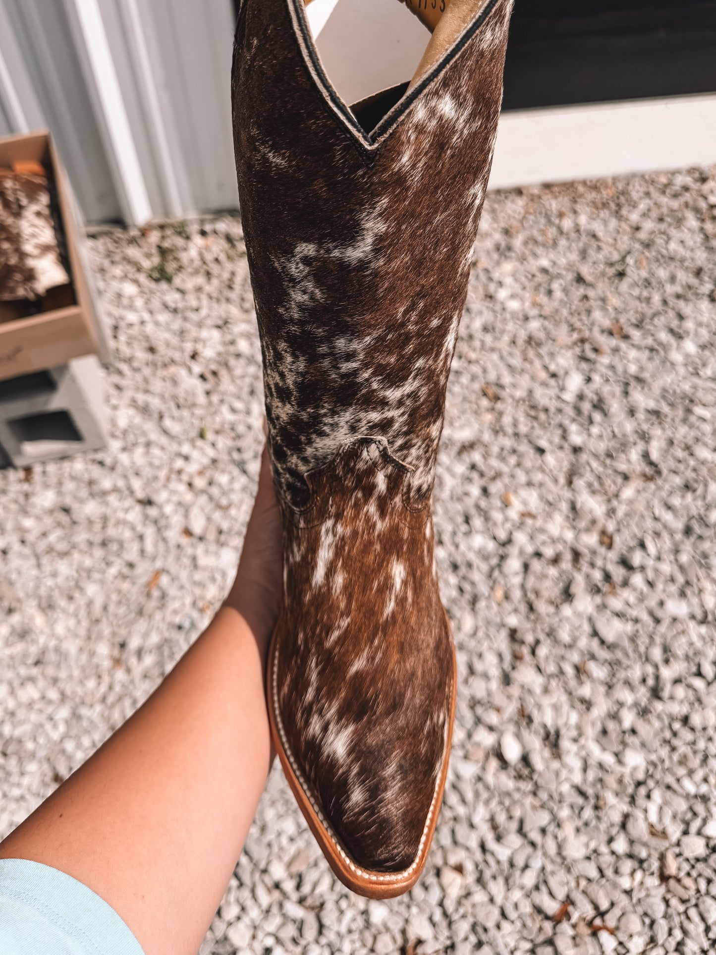 Hawk Cowhide Boots - Snip Toe Tan