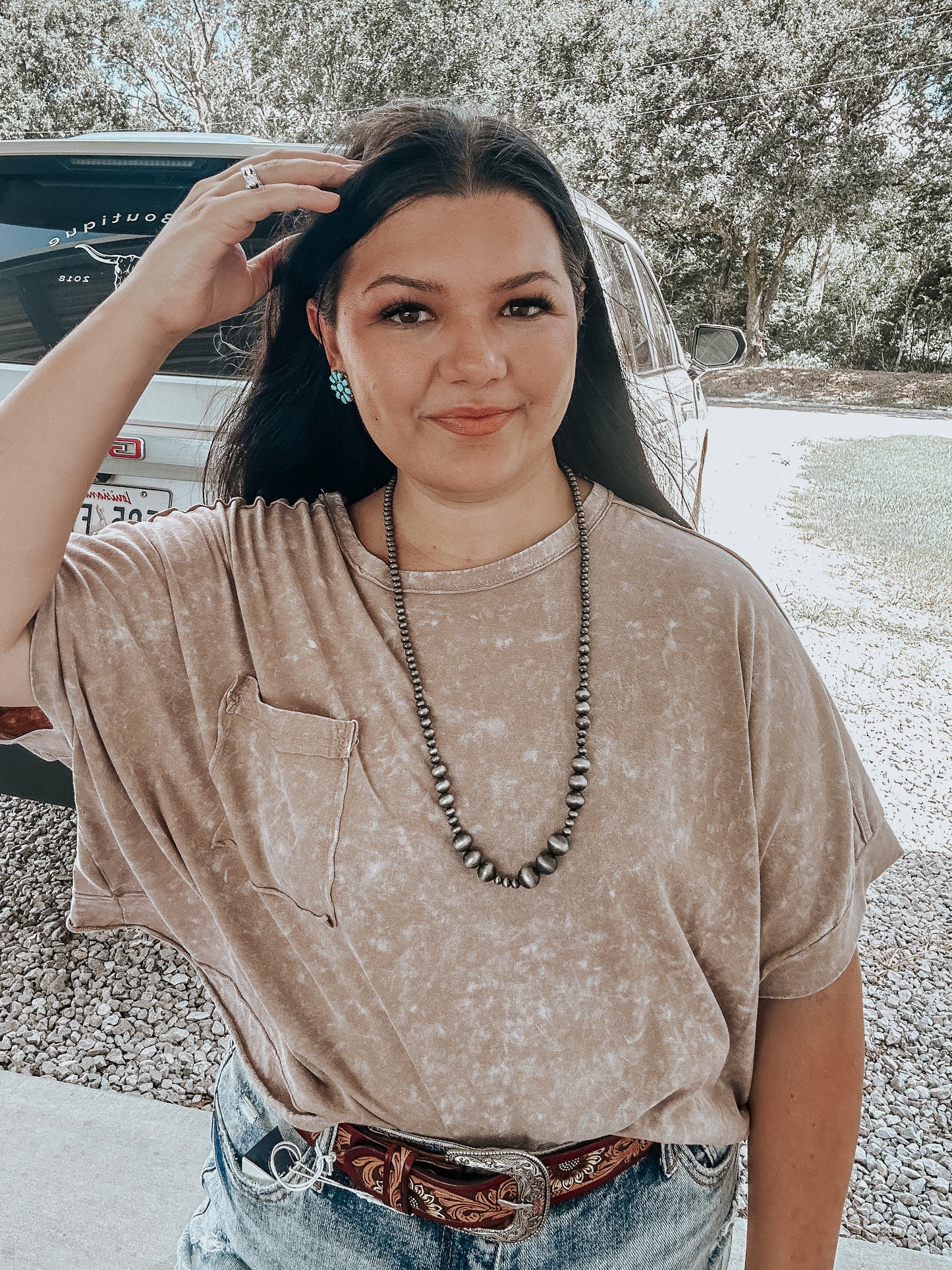 Diggin up Bones Nav Necklace