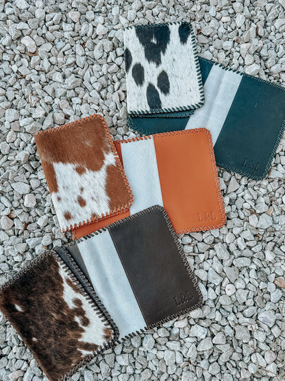 Cowhide Buckstitch Bible Cover