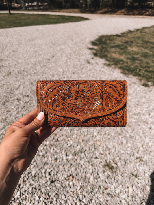 Gloriana Tooled Leather Wallet