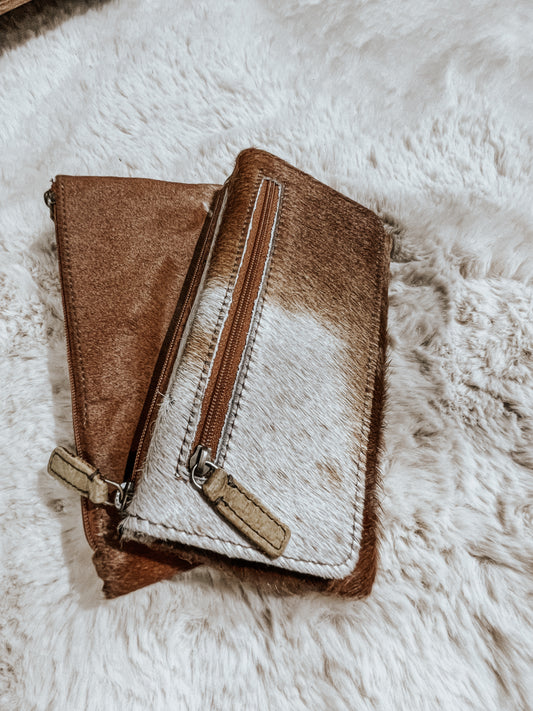 Wildfire Cowhide Wallet in Brown