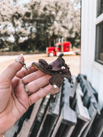 Mini Saddle Keychain