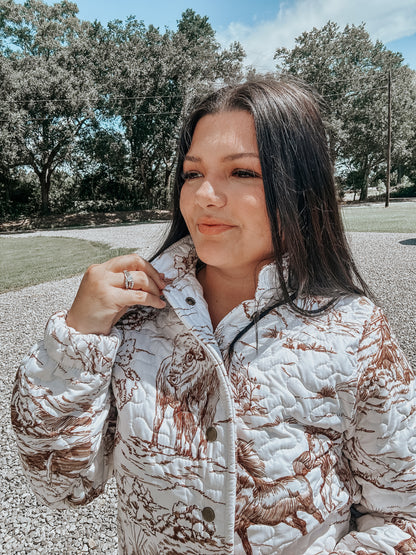 Mocha Rodeo Bomber Jacket