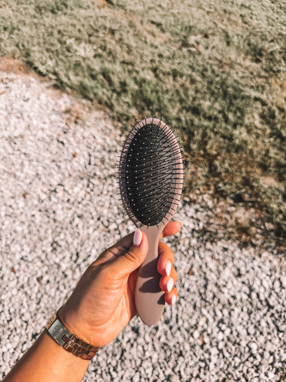 Bethany Tooled Leather Hair Brush