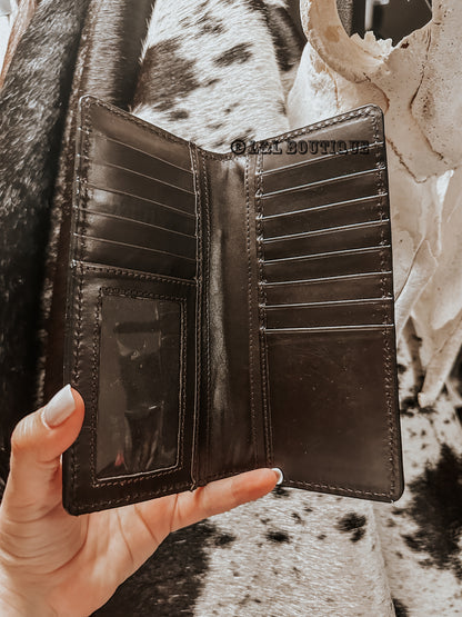Randal Men’s Cowhide Wallet in Black