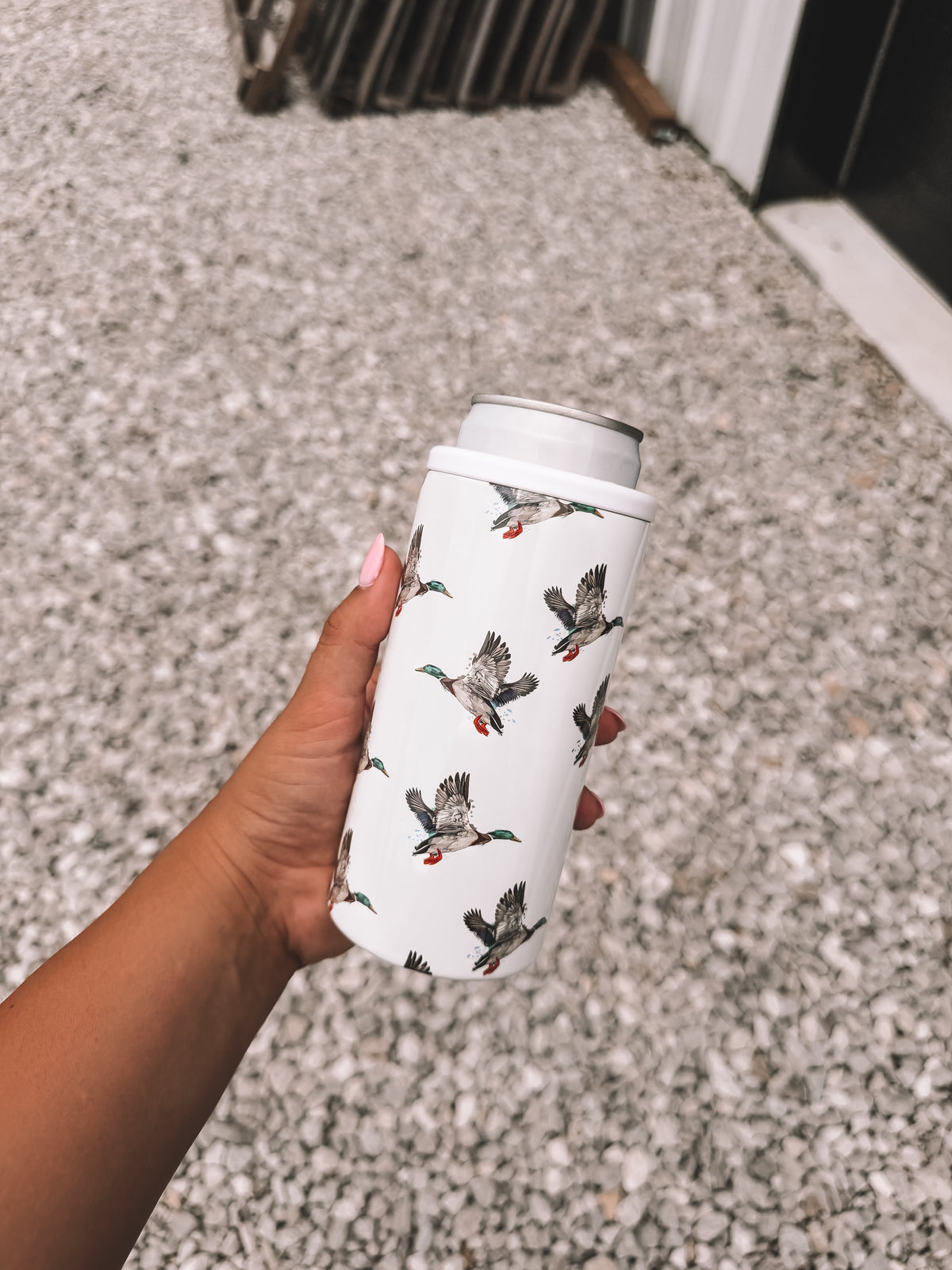 Hard Slim Koozie Duck