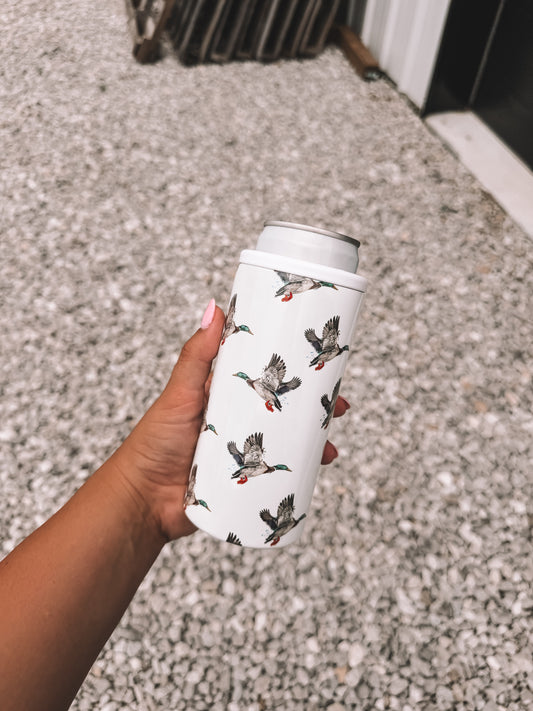 Hard Slim Koozie Duck