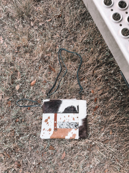 Ridge Cowhide Crossbody