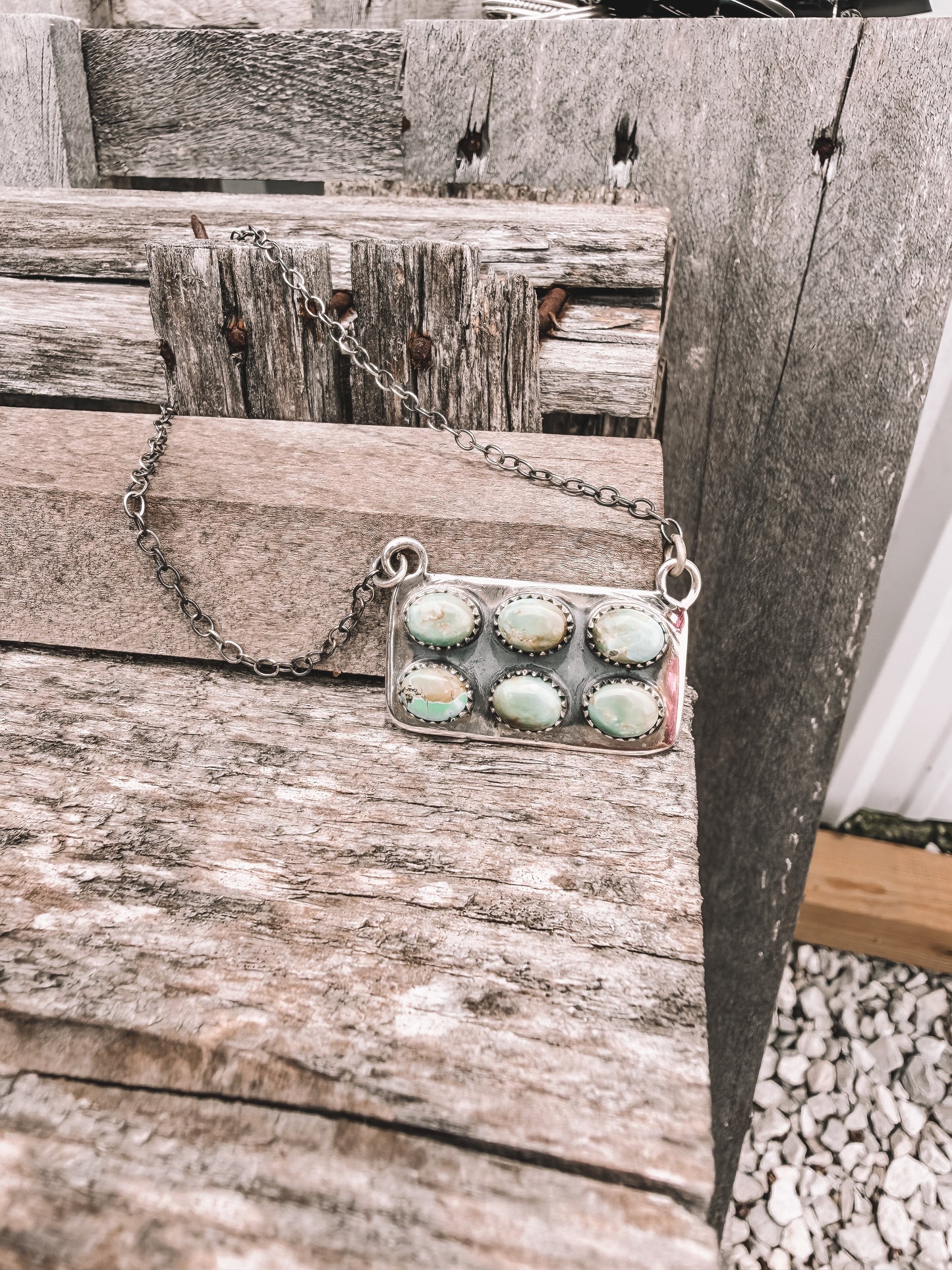 Stoned By Six Necklace in Green