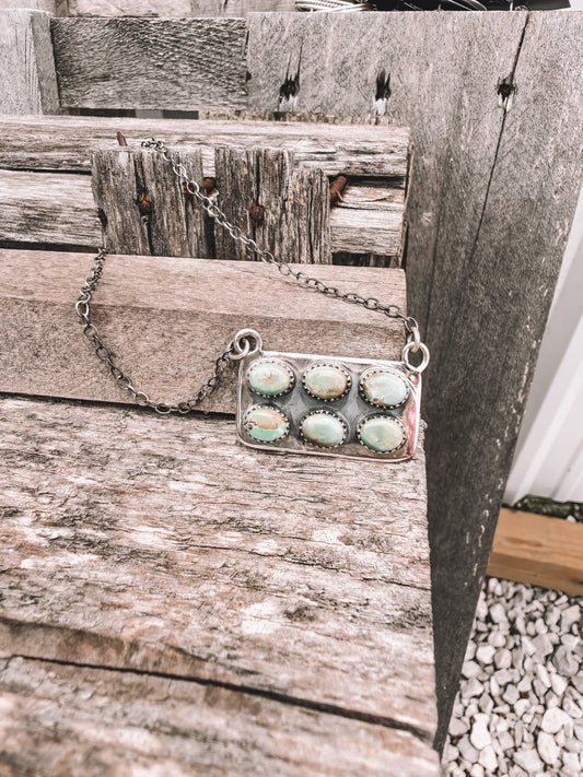 Stoned By Six Necklace in Green