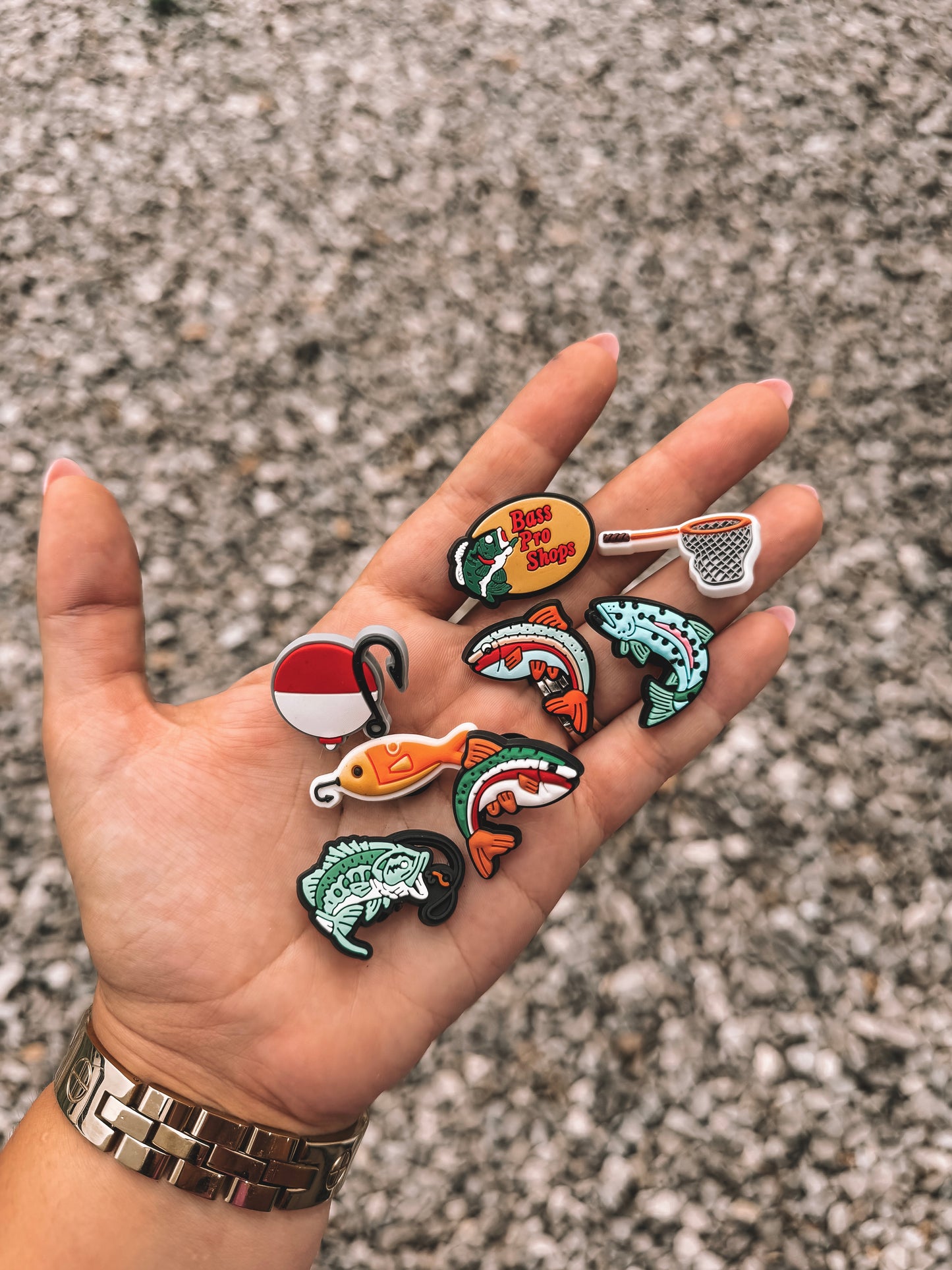 Croc Charm Set - Fishing