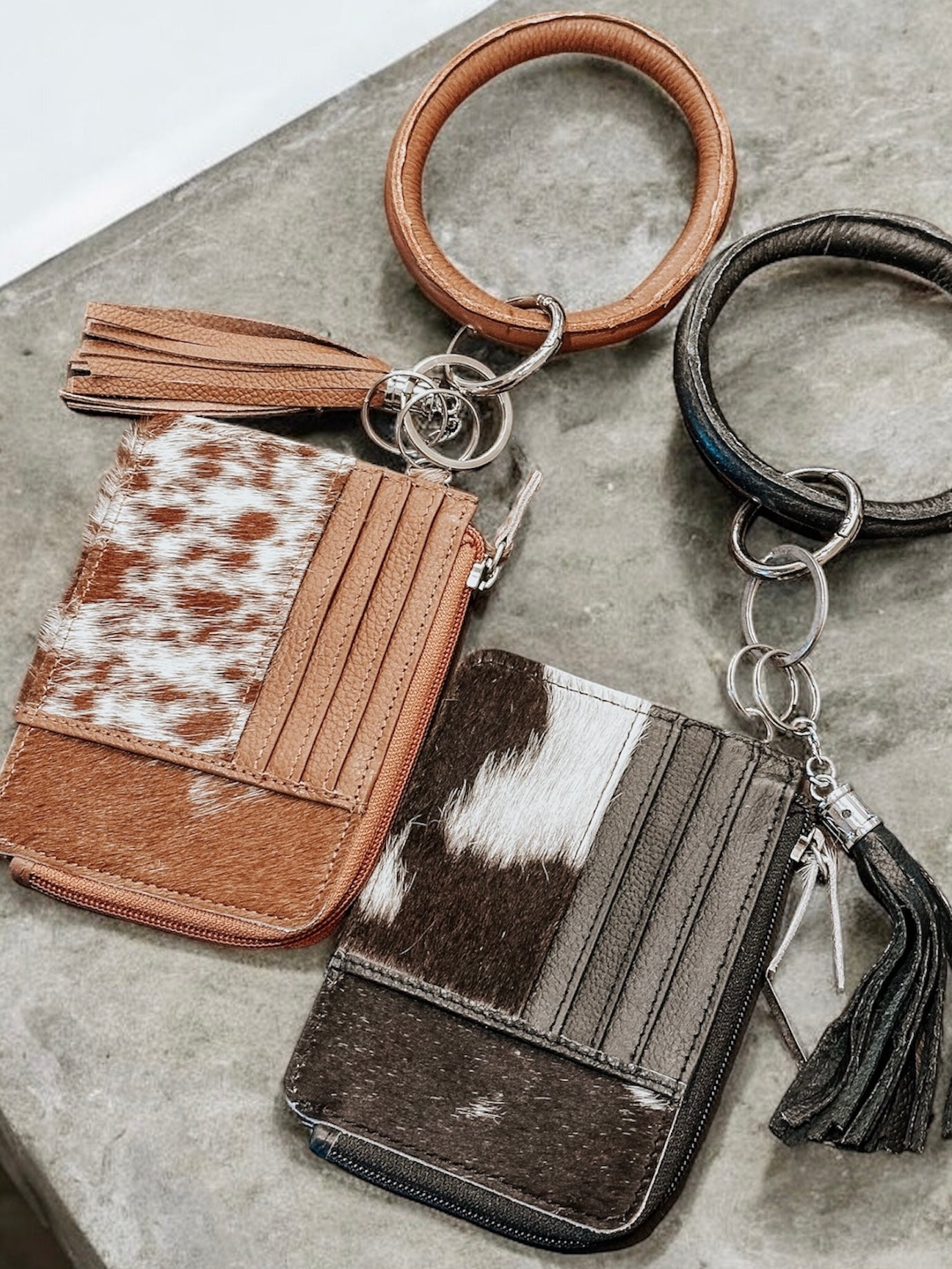 Cowhide Bangle Wallet