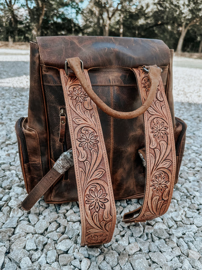 Doubled Up Cowhide Leather Backpack