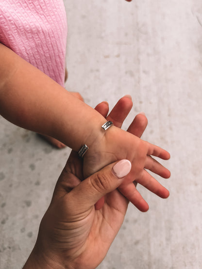 Sterling Rope Baby Bracelet