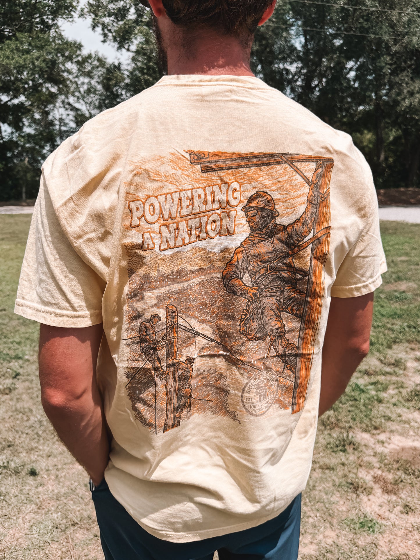 Shield Republic Men’s Tee ~ Powering A Nation