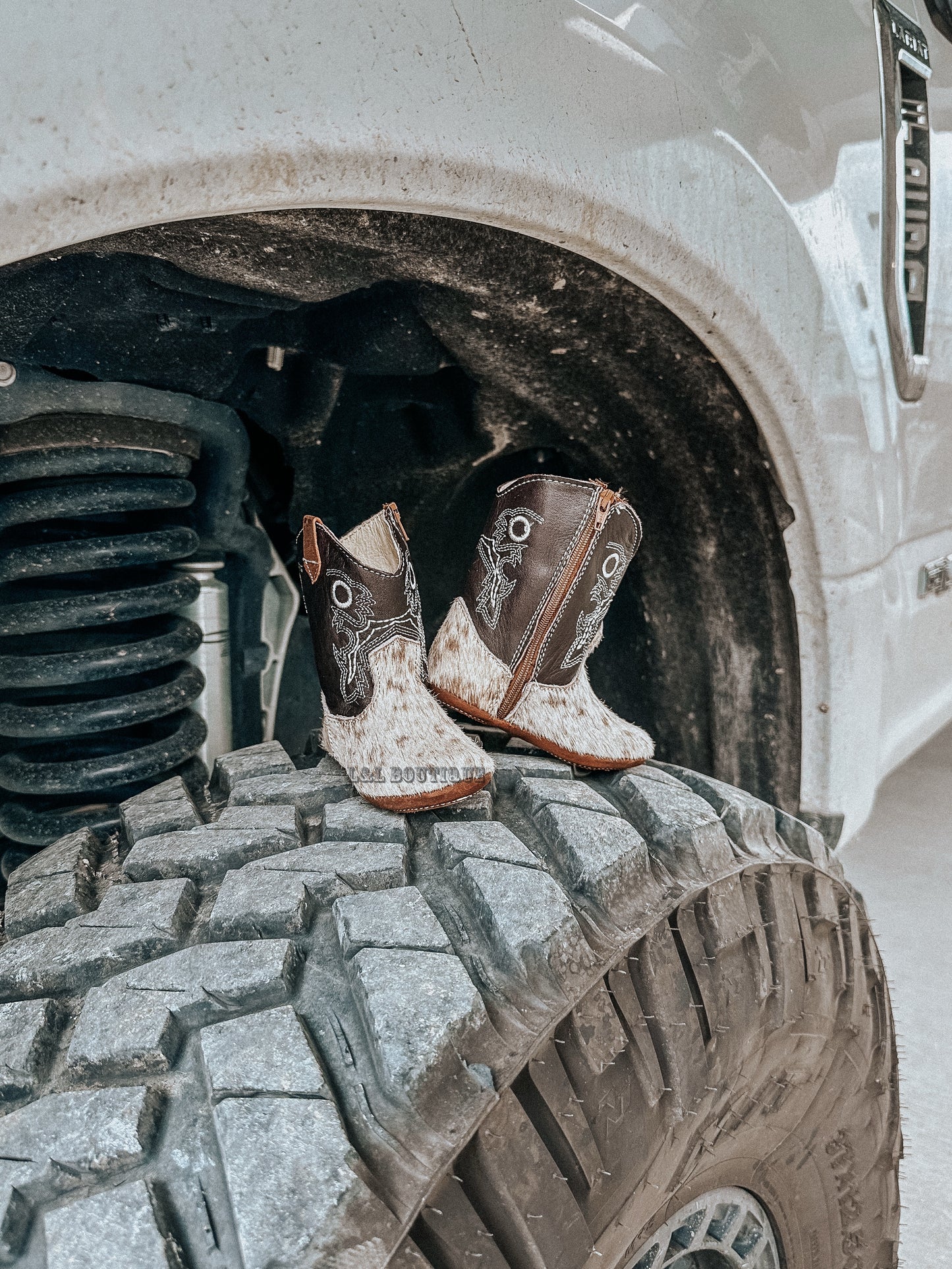 Cowhide Toddler Boots