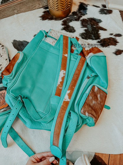 Turquoise is Back Buckle Backpack * Black Friday