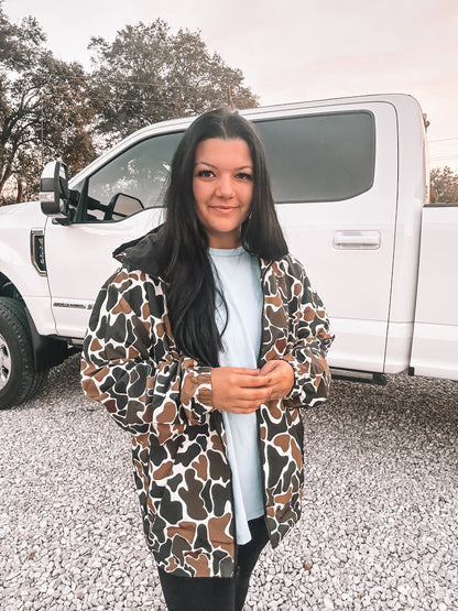 Camo Rain Coat PREORDER