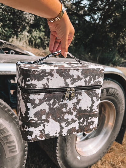 Oversized Makeup Box - Cow