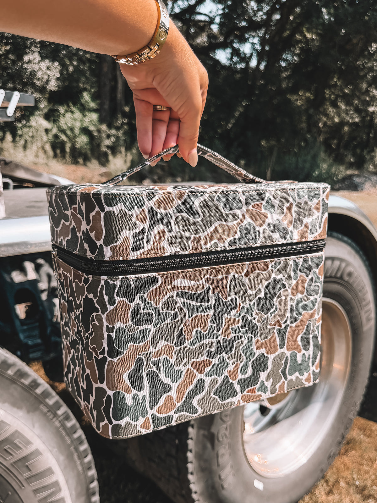 Oversized Makeup Box - Camo