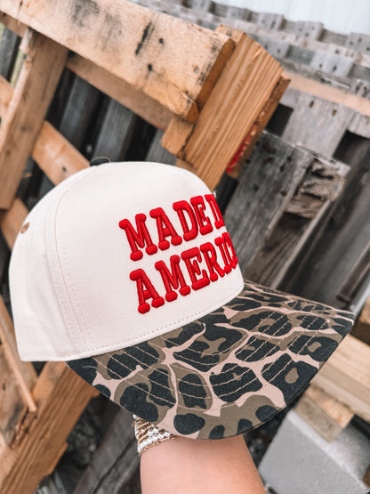 Made In America Trucker Hat - Leopard
