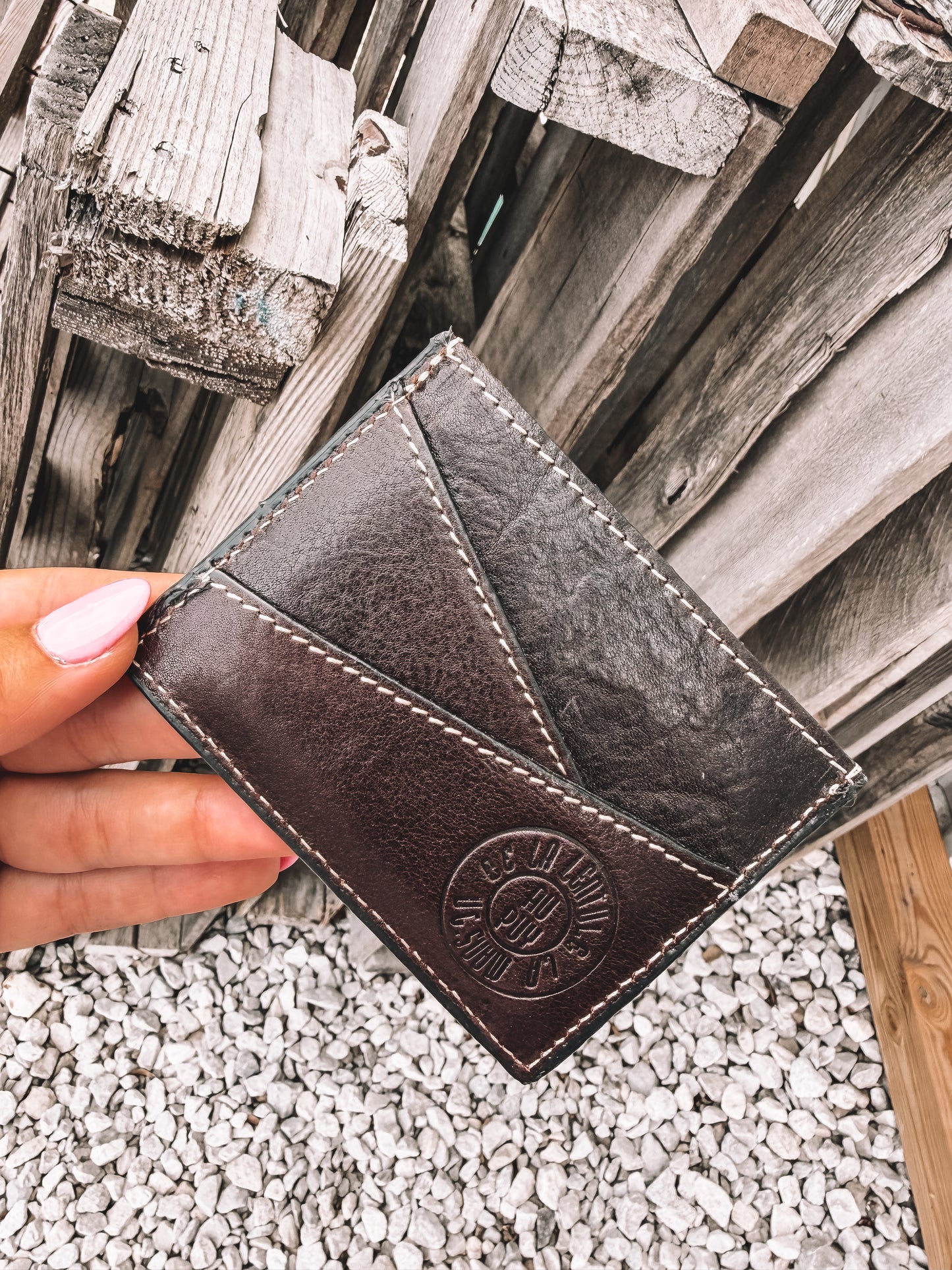 Penumbra Tooled Leather Card Holder