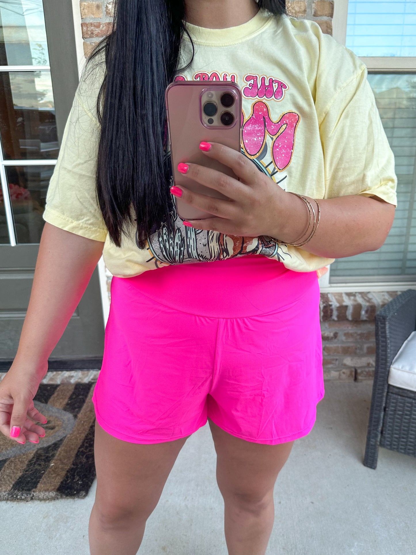 Neon Athletic Shorts