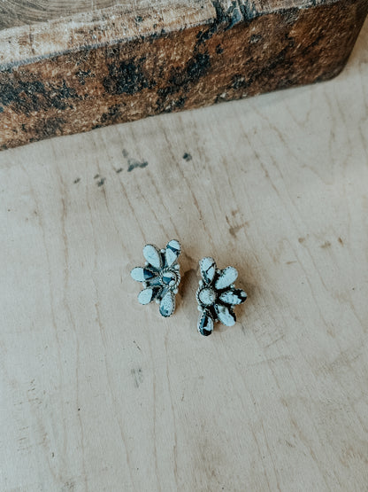 Broken Bow Earrings in White Buffalo