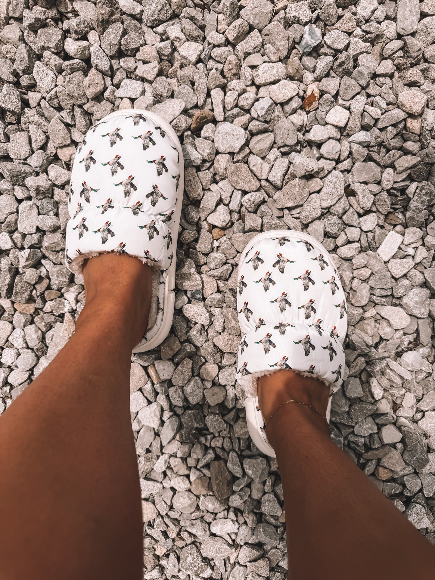 White Duck Slippers