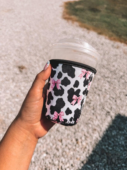 Coquette Cow Latte Koozie