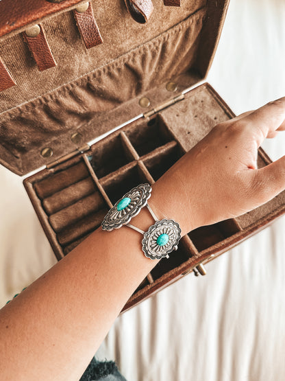 Stoned by Three Concho Bracelet