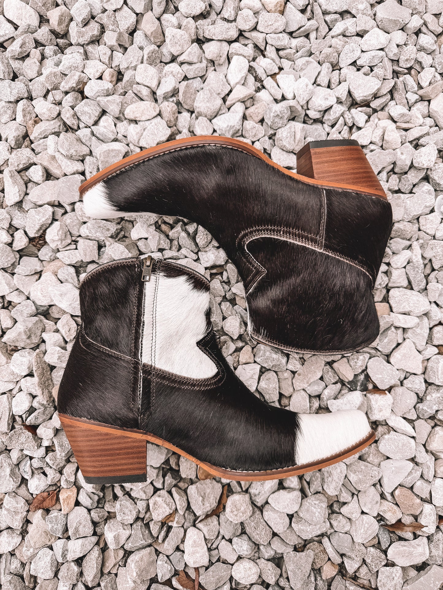 Virginia Cowhide Booties