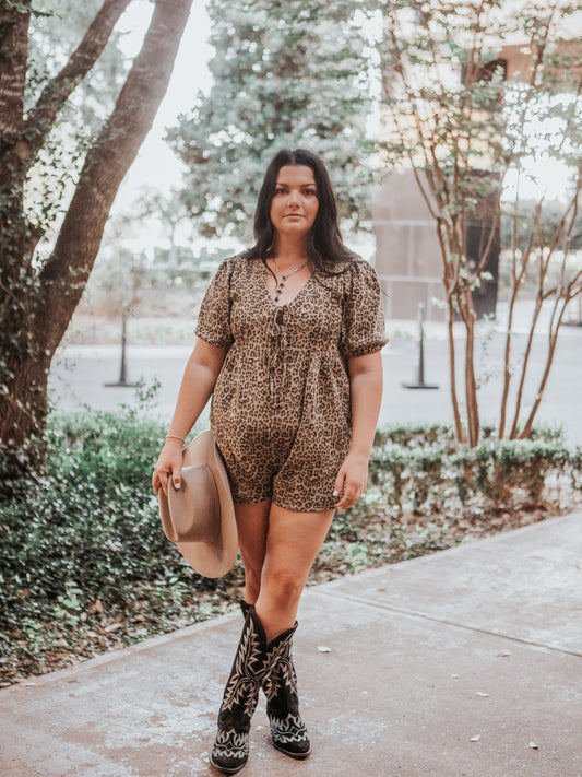 Leopard Romper