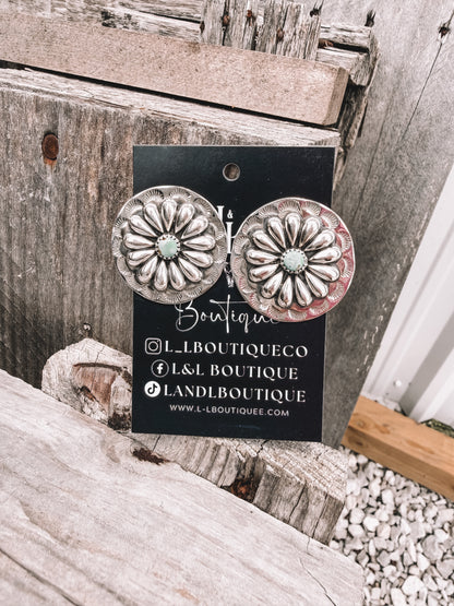 Waylon Turquoise Concho Studs