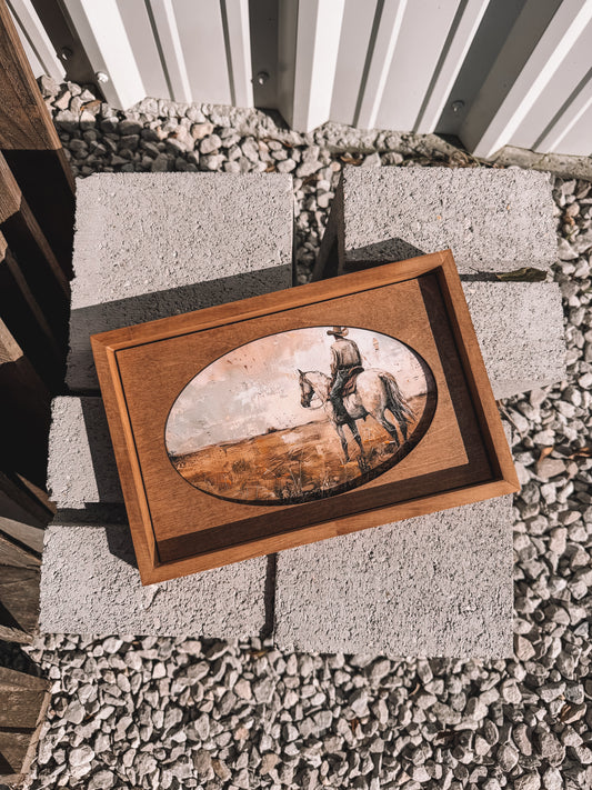 Solo Cowboy Wooden Decor