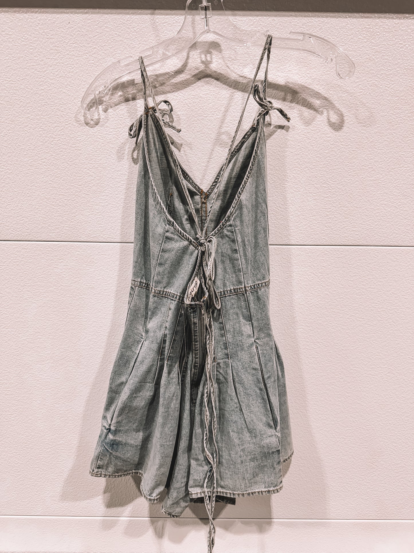 Denim Tie Romper