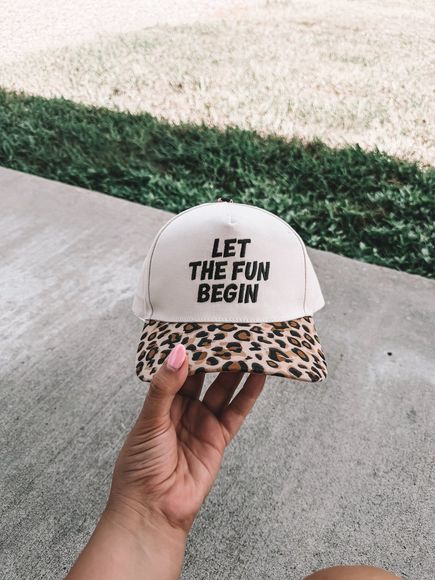 Let The Fun Begin Trucker Hat - Leopard