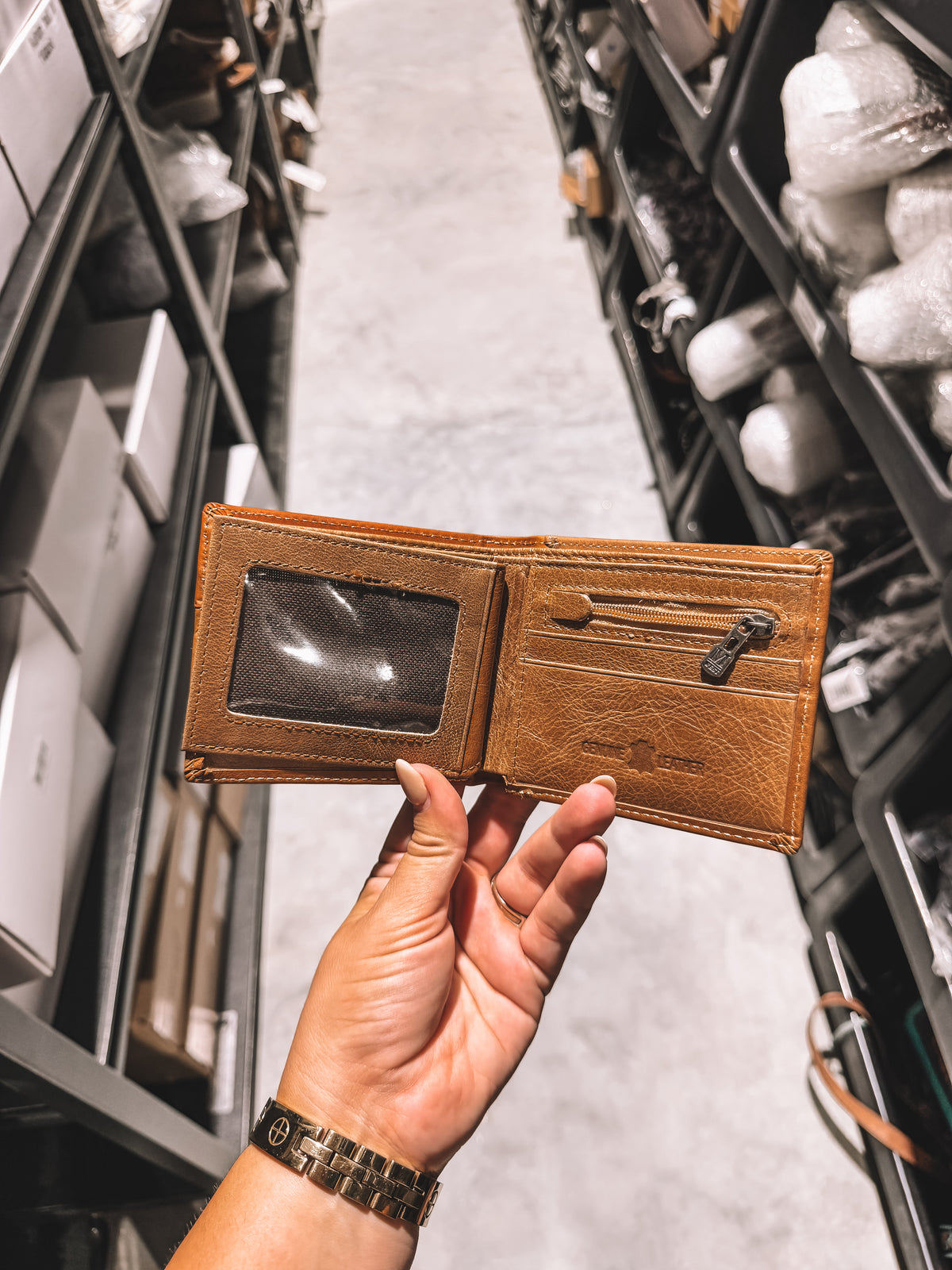 Men’s Tan Western Wallet